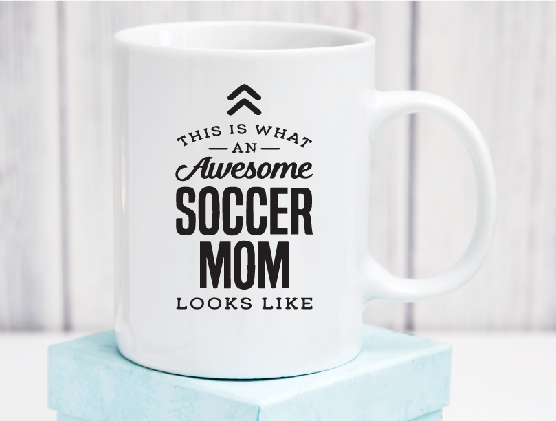 Soccer Mom Personalized Ceramic Coffee Mug 11oz