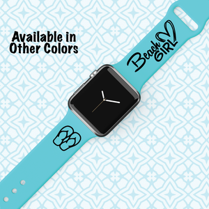 Beach Girl - Engraved Apple Watch Band - Multiple Colors