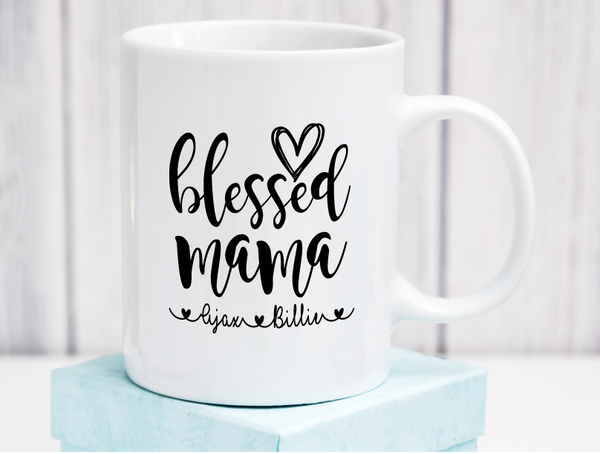 Blessed Mama Ceramic Coffee Mug 15oz – iLYfaDesigns