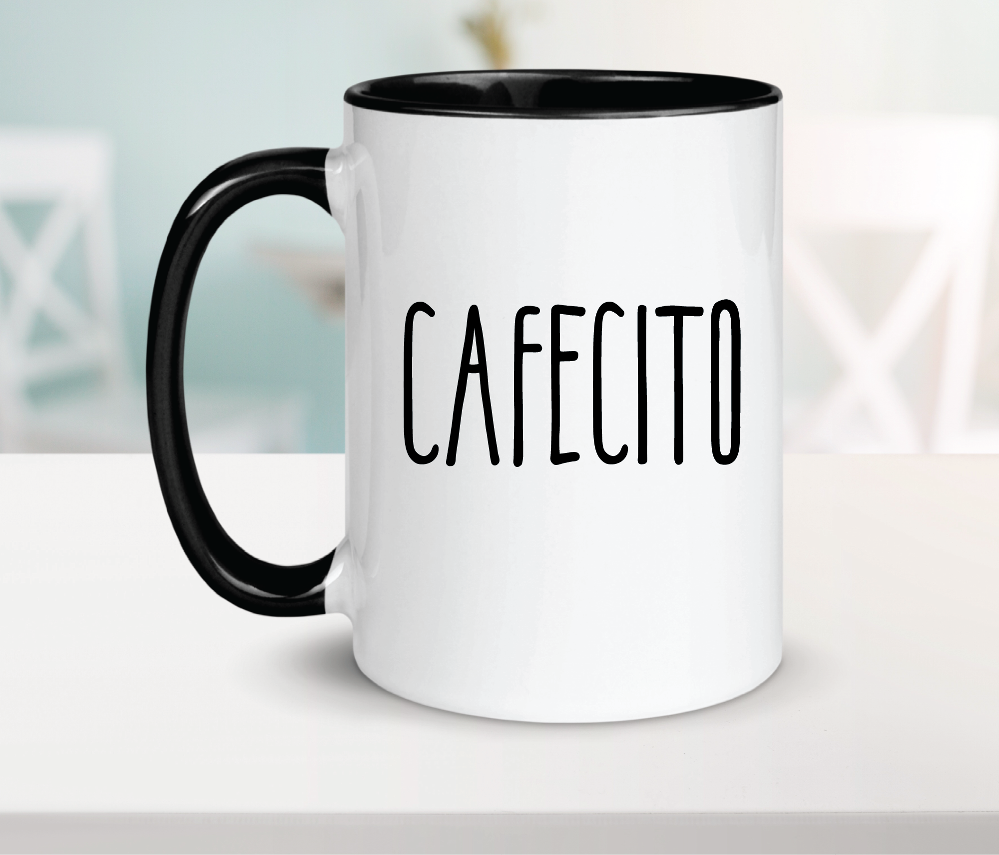 Cafecito Ceramic Coffee Mug 15oz