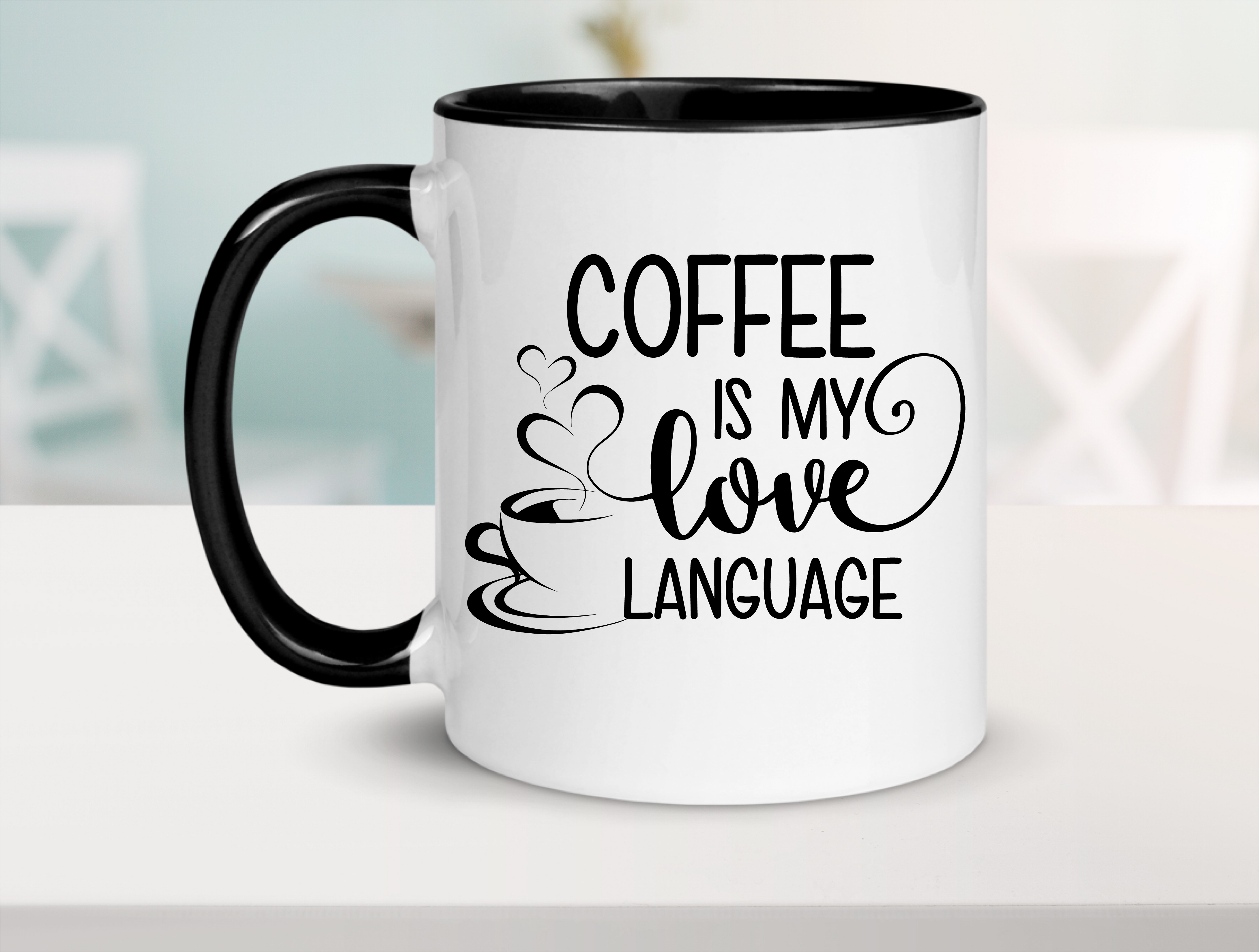 Coffee is My Love Language Ceramic Coffee Mug 15oz