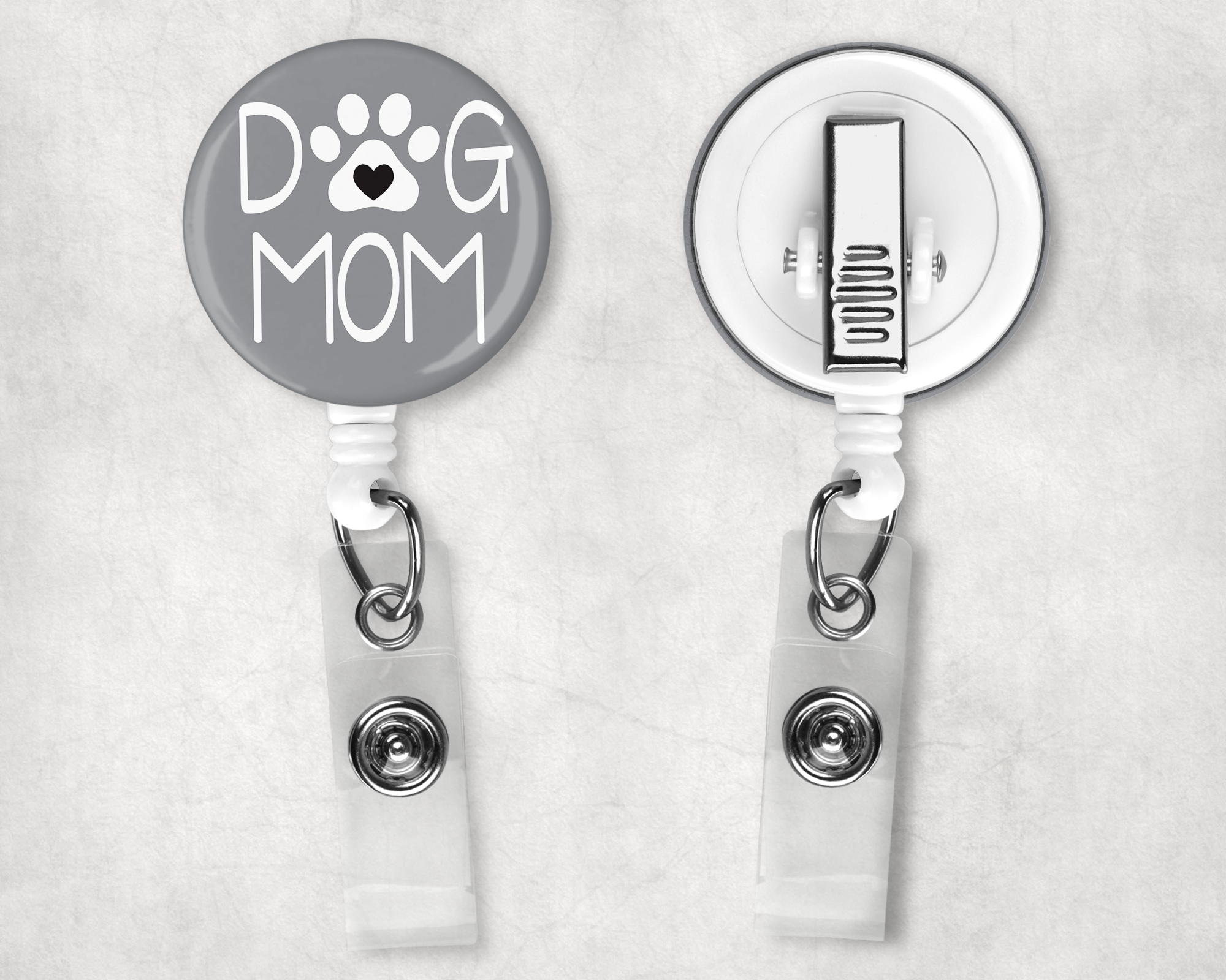 Dog Mom Blue Badge Reel
