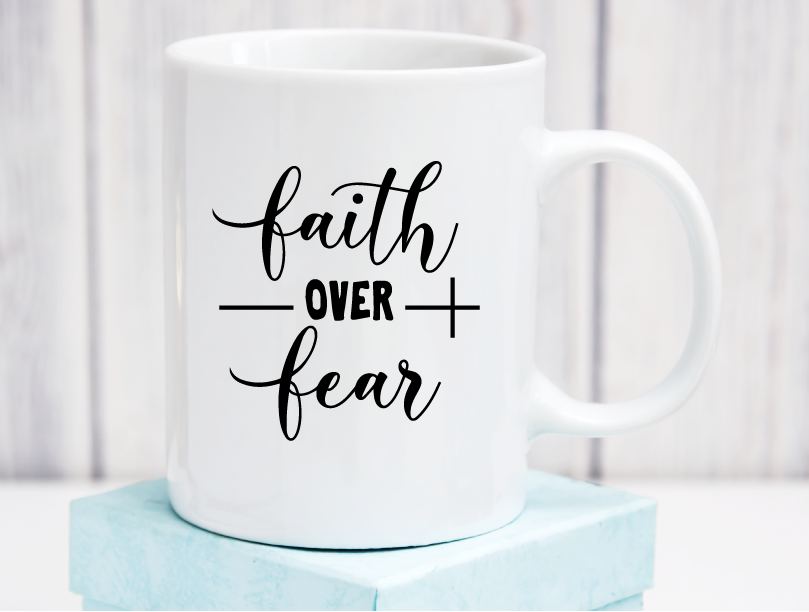 Faith Over Fear v2 Ceramic Coffee Mug 11oz