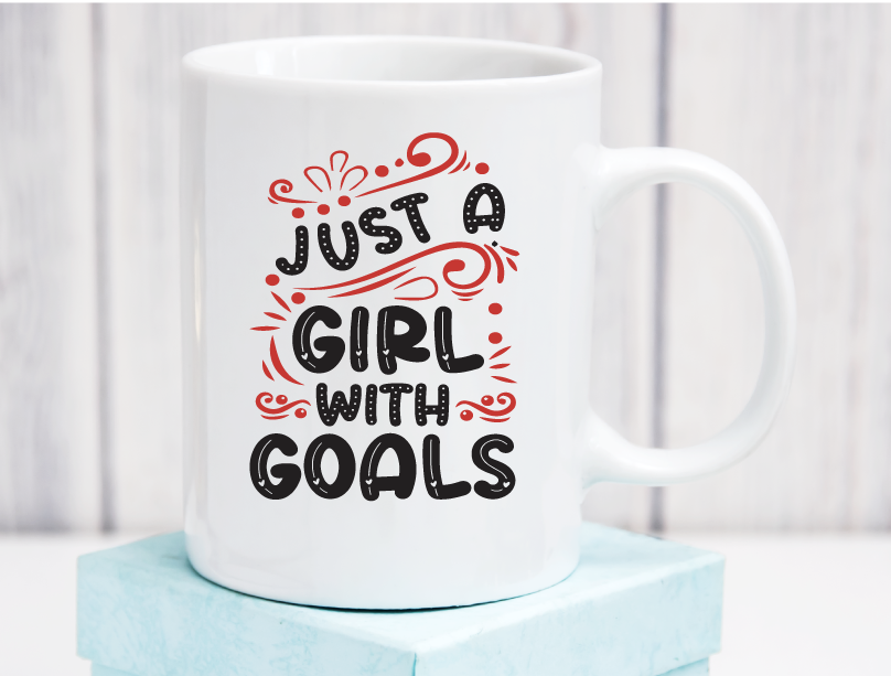 Girl with Goals Ceramic Coffee Mug 11oz