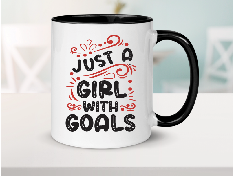 Girl with Goals Ceramic Coffee Mug 15oz