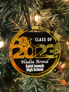 Graduation 2021 personalized ornament