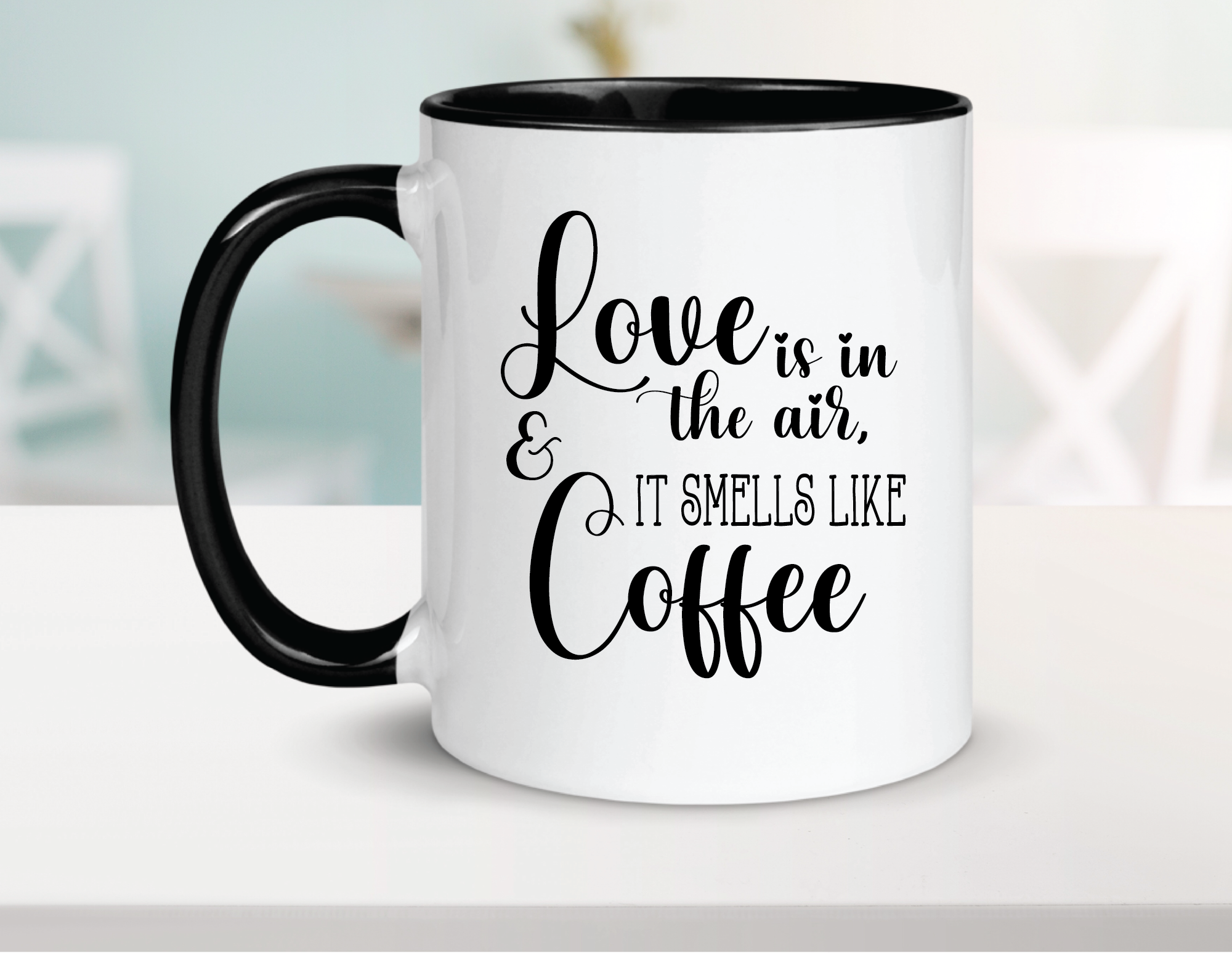 Love is in the Air Ceramic Coffee Mug 15oz