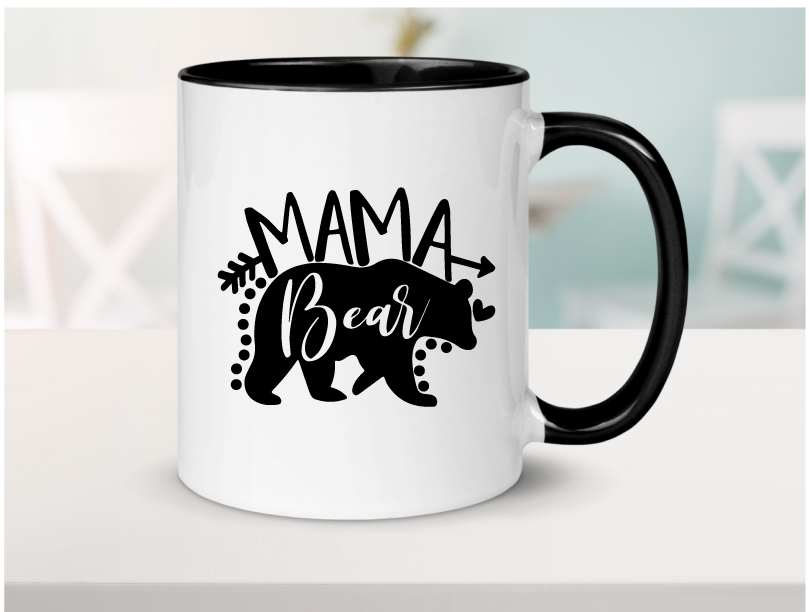 Mama Bear Ceramic Coffee Mug 15oz