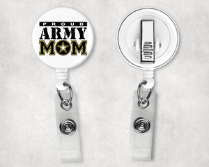 Proud Army Mom Badge Reel