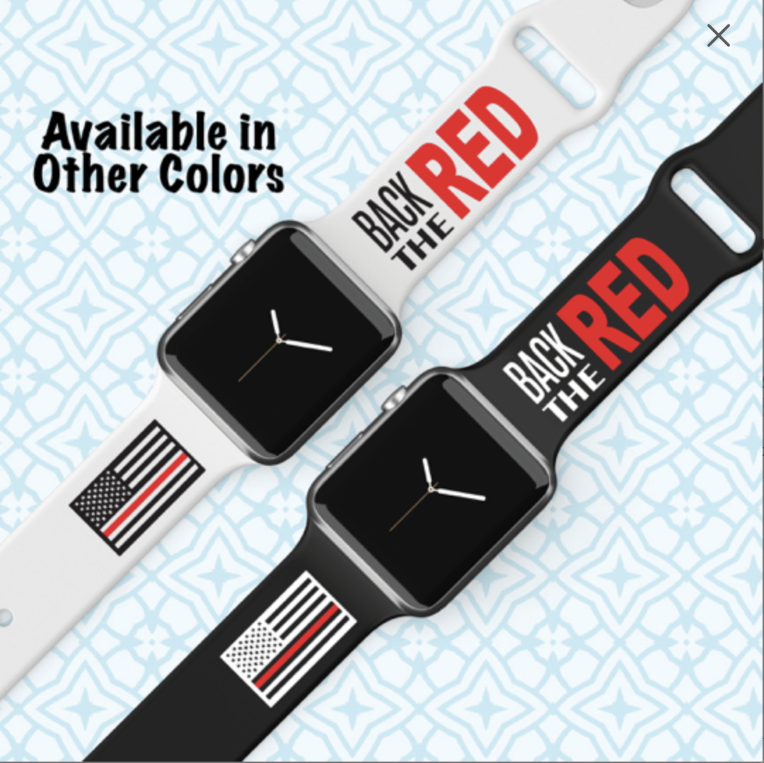 Back the Red - Engraved Samsung Watch Band