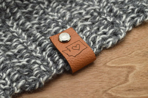 Personalized/ Custom Faux Leather Hat Label Tags