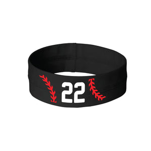 Personalized Baseball Softball Headband Head Tie