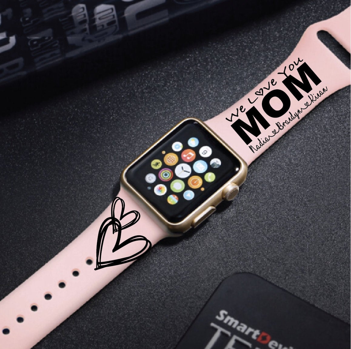 Personalized Mother Apple Watch Band - We Love You Mom